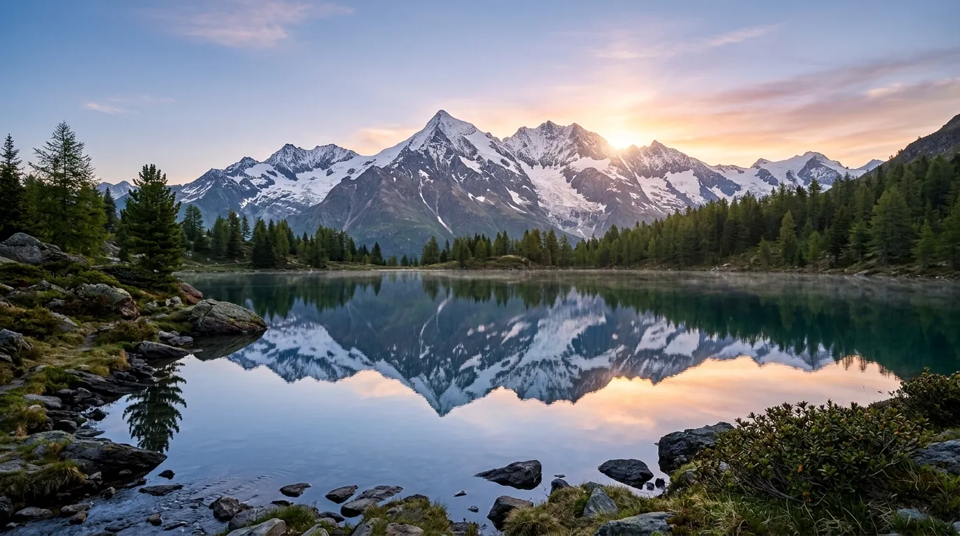 Alpine Mirror Bible verse background