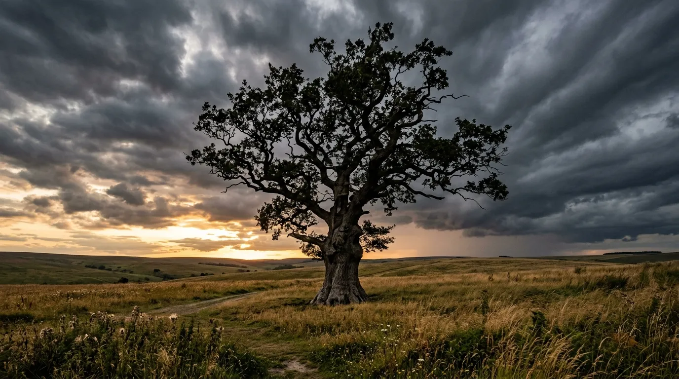 Ancient Oak background — John 14:27