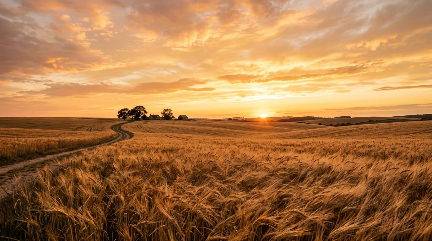 Golden Sky background — John 3:16