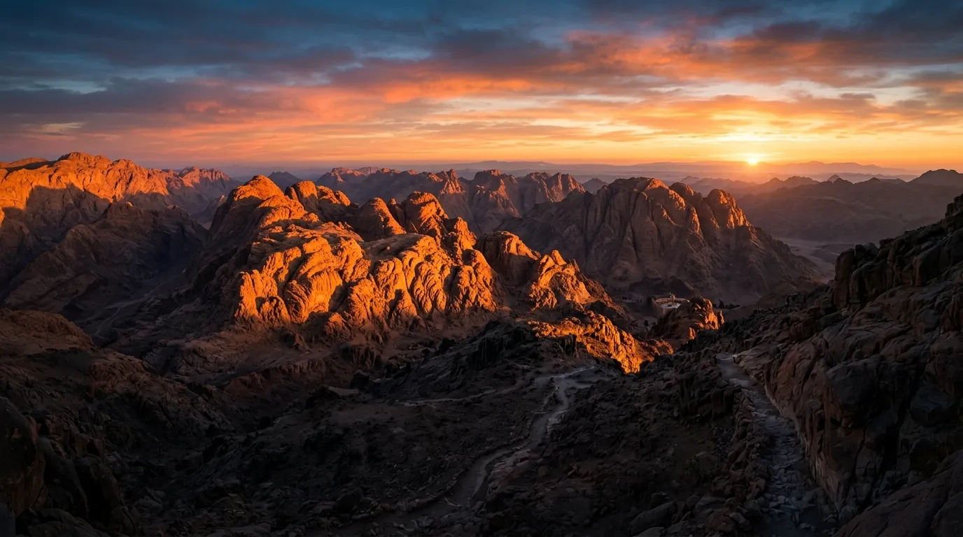 Mount Sinai background — Psalms 34:18