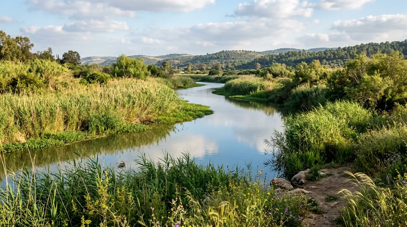 River Jordan background — Proverbs 17:22
