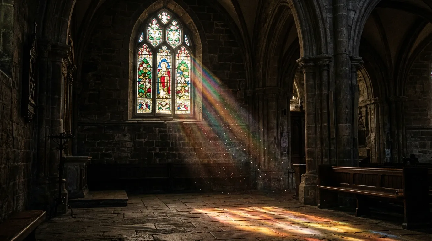 Stained Glass Bible verse background