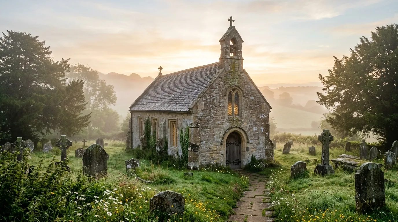 Stone Chapel Bible verse background