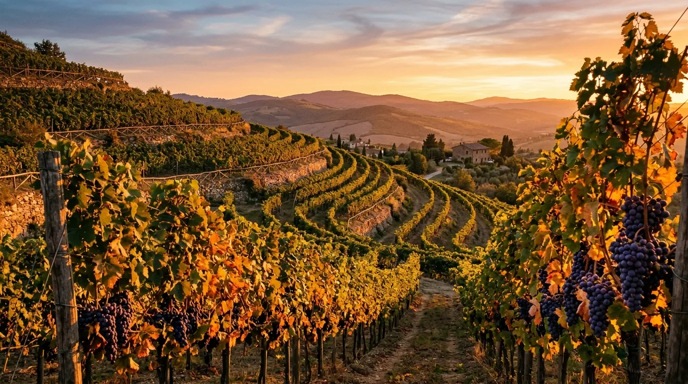 Purple Vineyard background — Revelation 21:4