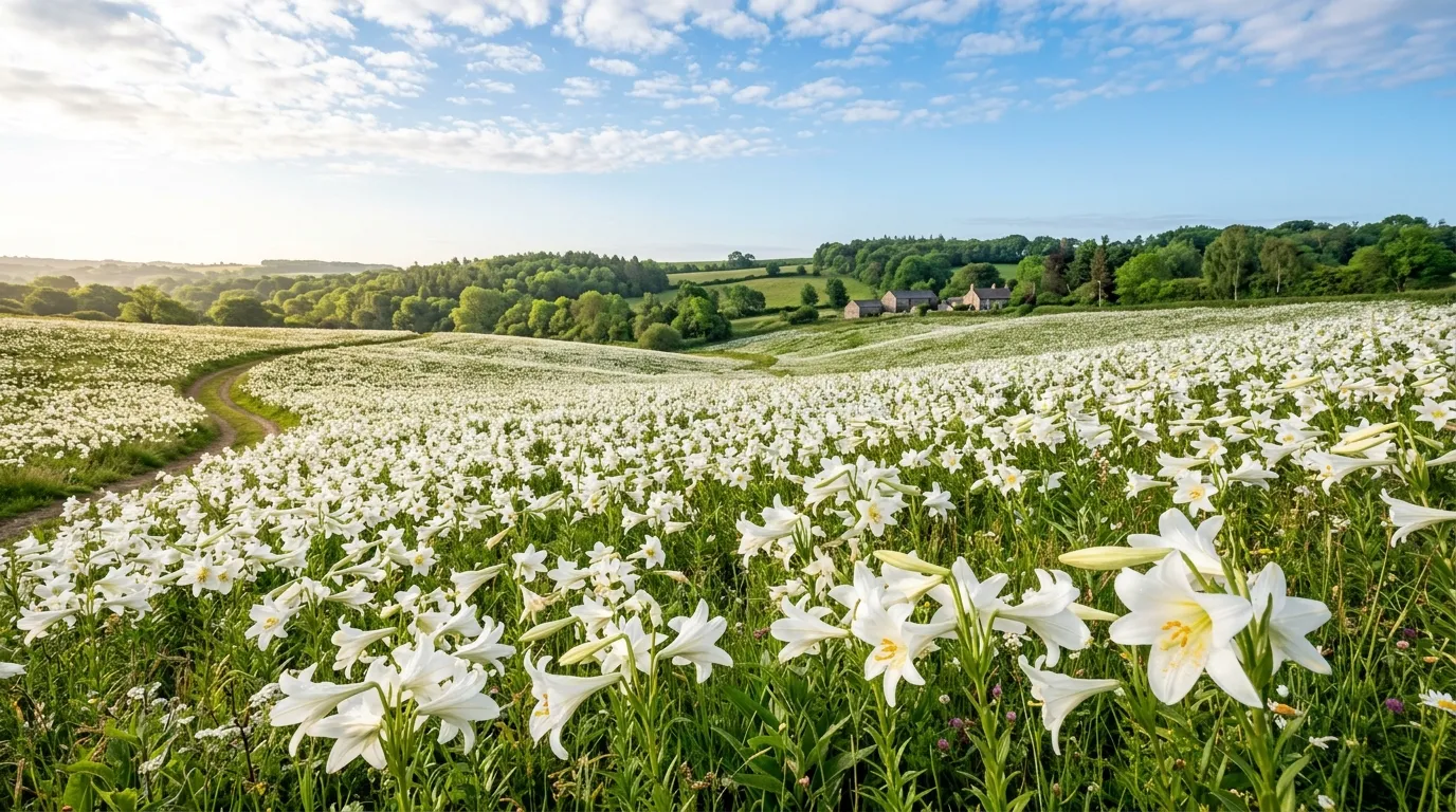 White Lilies background — John 16:33