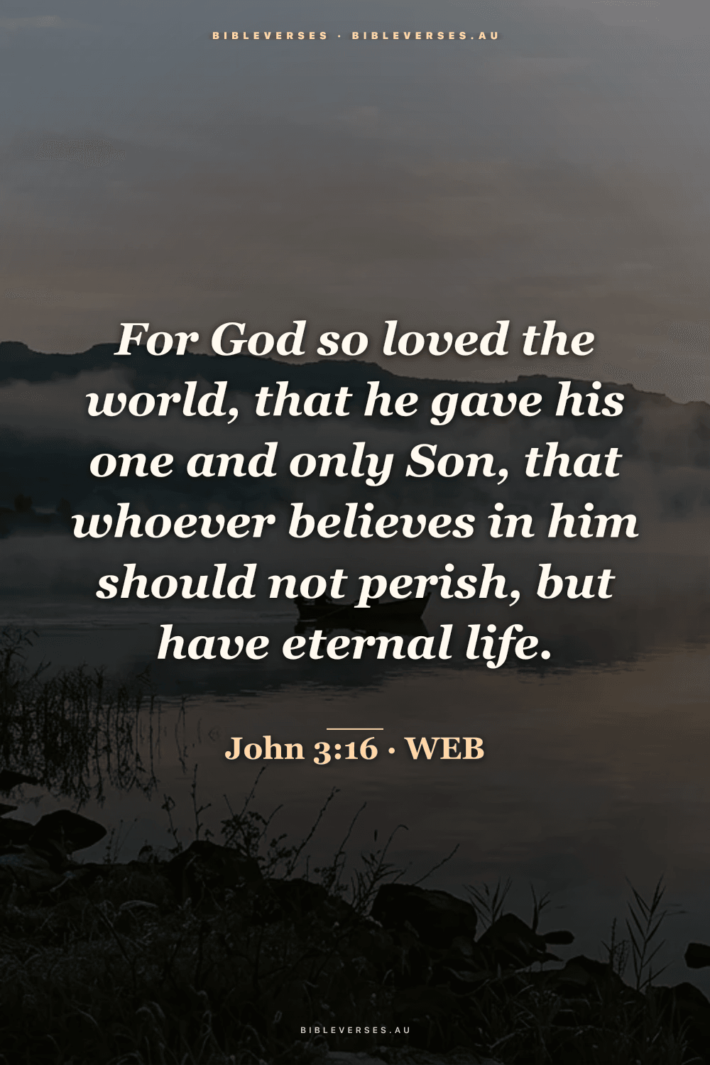 John 3:16 Bible verse phone wallpaper on a Galilean Mist background — free HD download from bibleverses.au